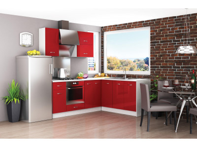 Κουζίνα Alis 18 κόκκινο στιλπνό